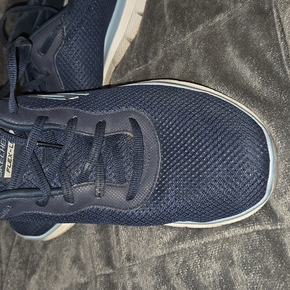 Skechers Flex Lite Navy In Size 9 - Picture 6 of 8